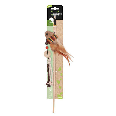 M-Pets Charmy Catnip ve Sardine Olta Kedi Oyuncağı Kahverengi 17x6x3 Cm 