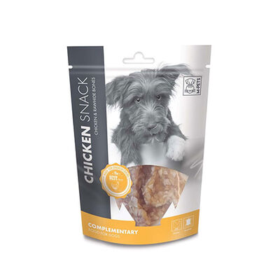 M-Pets Chicken Snack Tavuk ve Sığır Derili Kemik Köpek Ödül Maması 80 Gr 