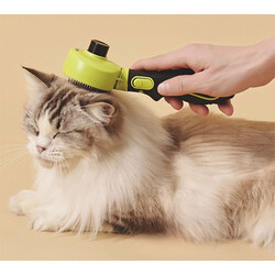 M-Pets Click & Groom Basmalı Masaj Uçlu Kedi ve Köpek Fırçası Small 8 x 6,5 x 5 cm - Thumbnail