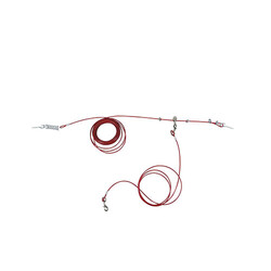 M-Pets Compansatör Çelik Köpek Bahçe Bağlama Halatı 15 M - Thumbnail