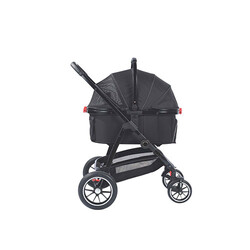 M-Pets Conquest Pet Stroller Kedi ve Köpek Taşıma Arabası Siyah 71x57,5x101 Cm - Thumbnail