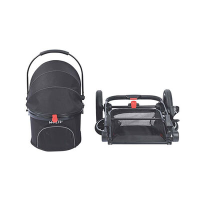 M-Pets Conquest Pet Stroller Kedi ve Köpek Taşıma Arabası Siyah 71x57,5x101 Cm 