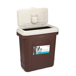 M-Pets - M-Pets Container Mama Saklama Kovası 20,5 Kg Kahverengi 
