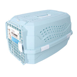M-Pets - M-Pets Corsa Carriers Kedi ve Küçük Irk Köpek Taşıma Kabı Mavi Small 47,5x32x26 Cm 
