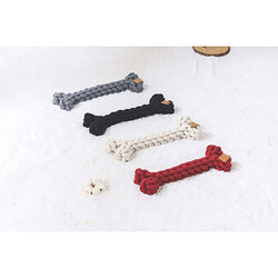 M-Pets Coto Örgü Kemik Köpek Oyuncağı Kırmızı 30 Cm - Thumbnail