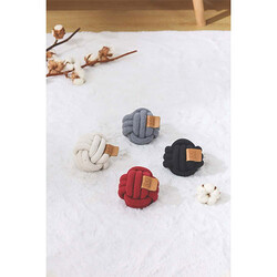 M-Pets Coto Örgü Top Köpek Oyuncağı Beyaz 9,5 Cm - Thumbnail