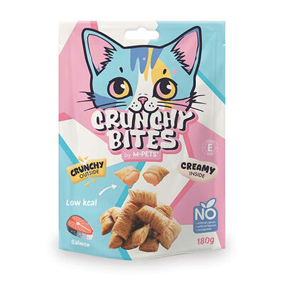 M-Pets Crunchy Bites Somonlu Kedi Ödül Maması 180 Gr 