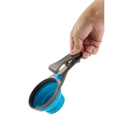 M-Pets Cuizi 3in1 Fonksiyonel Mama Ölçü Kabı Mavi 237 Ml 