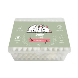 M-Pets - M-Pets Daily Kulak Burun Gözyaşı Temizleme Pamuğu 55'li 