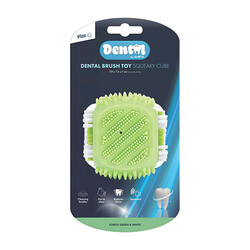 M-Pets - M-Pets Dental Squeaky Cube Diş Fırçalı Köpek Oyuncağı 7,9x7,5x7 Cm 