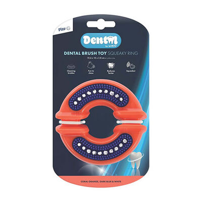 M-Pets Dental Squeaky Ring Diş Fırçalı Köpek Oyuncağı 10,6 x 10 x 3,8 cm