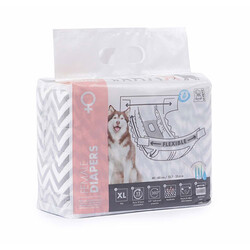 M-Pets - M-Pets Diapers Dişi Köpekler İçin Külot Bez XL 10'lu 35x60 Cm 