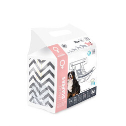 M-Pets - M-Pets Diapers Dişi Köpekler İçin Külot Bez XXLarge 10 lu 48x70 Cm 