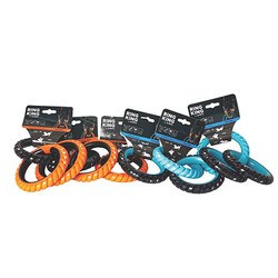 M-Pets Double Ring King Köpek Oyuncağı 2'li 20x12,7x2,2 Cm - Thumbnail