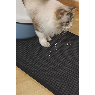 M-Pets Duplex Elekli Kedi Kumu Paspası Siyah 45x65 Cm 