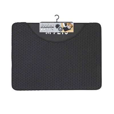 M-Pets Duplex Elekli Kedi Kumu Paspası Siyah 60x45 Cm 