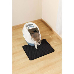 M-Pets Duplex Elekli Kedi Kumu Paspası Siyah 60x45 Cm - Thumbnail