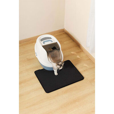 M-Pets Duplex Elekli Kedi Kumu Paspası Siyah 60x45 Cm 