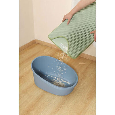 M-Pets Duplex Elekli Kedi Kumu Paspası Yeşil 45x65 Cm 