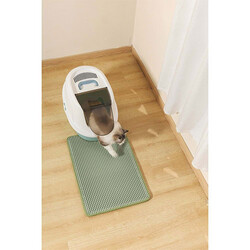 M-Pets Duplex Elekli Kedi Kumu Paspası Yeşil 45x65 Cm - Thumbnail