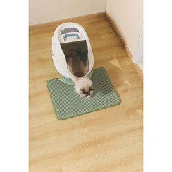 M-Pets Duplex Elekli Kedi Kumu Paspası Yeşil 60x45 Cm - Thumbnail