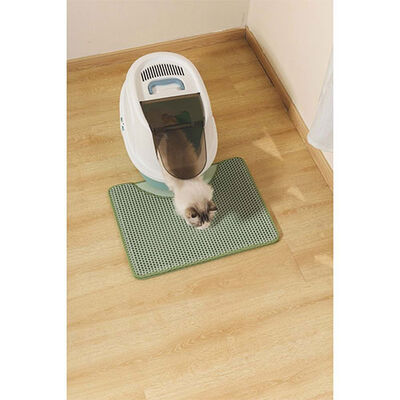 M-Pets Duplex Elekli Kedi Kumu Paspası Yeşil 60x45 Cm 