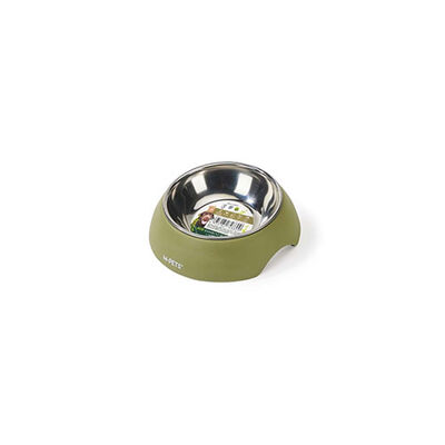 M-Pets Eco Bamboo Küçük Irk Köpek ve Kedi Mama ve Su Kabı Yeşil 190 Ml 