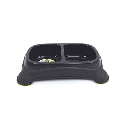 M-Pets Eco Double İkili Plastik Kedi ve Köpek Mama ve Su Kabı Siyah 2x400 Ml  M-Pets Eco Double İkili Plastik Kedi ve Köpek Mama ve Su Kabı Siyah 2x400 Ml