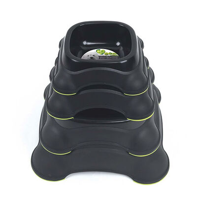 M-Pets Eco Double İkili Plastik Kedi ve Köpek Mama ve Su Kabı Siyah 2x400 Ml  M-Pets Eco Double İkili Plastik Kedi ve Köpek Mama ve Su Kabı Siyah 2x400 Ml