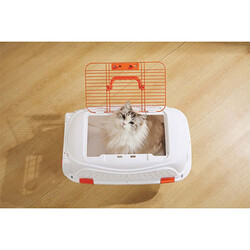 M-Pets Eco Giro Carrier Köpek Taşıma Çantası Turuncu Beyaz 51,6x32,7x29,6 Cm - Thumbnail