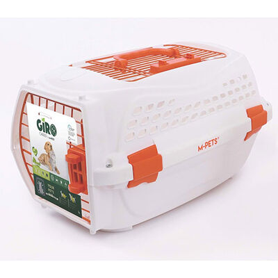 M-Pets Eco Giro Carrier Köpek Taşıma Çantası Turuncu Beyaz 51,6x32,7x29,6 Cm 