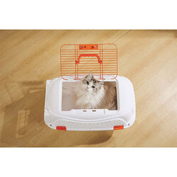 M-Pets Eco Giro Carrier Köpek Taşıma Çantası Turuncu Beyaz 57,2x36,5 x32,76 Cm - Thumbnail