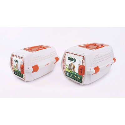 M-Pets Eco Giro Carrier Köpek Taşıma Çantası Turuncu Beyaz 57,2x36,5 x32,76 Cm 