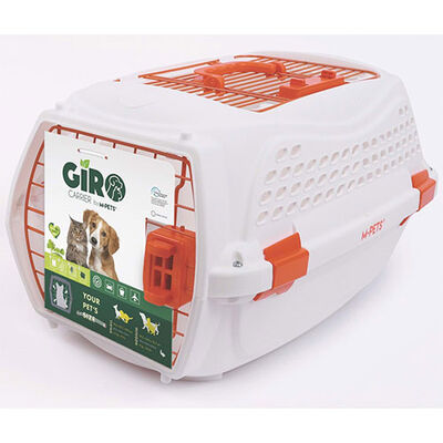 M-Pets Eco Giro Carrier Köpek Taşıma Çantası Turuncu Beyaz 57,2x36,5 x32,76 Cm 