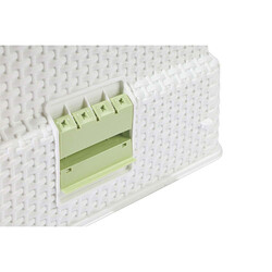 M-Pets Eco Rattan Kapalı Kedi Tuvaleti Yeşil 69x42x41 Cm - Thumbnail