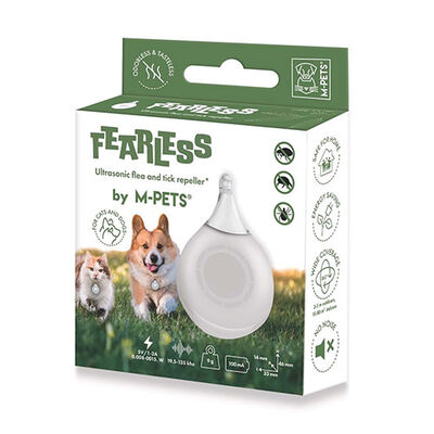 M-Pets Fearless Ultrasonik Pire ve Kene Koruyucu Beyaz 3,3x1,4x4,6cm 