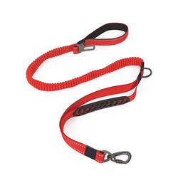 M-Pets Flex Pro Multifonksiyonel Köpek Gezdirme Kayışı Kırmızı 120-170 Cm - Thumbnail