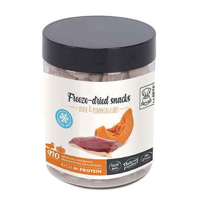 M-Pets Freeze Dried Dondurularak Kurutulmuş %100 Balkabağı ve Ördekli Küp Köpek Ödülü 35 Gr 