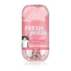 M-Pets - M-Pets Fresh Pearls Çiçek Kokulu Kedi Kumu Deodorantı 450 ML 