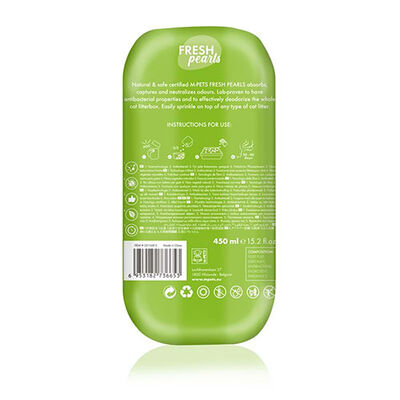 M-Pets Fresh Pearls Çim Kokulu Kedi Kumu Deodorantı 450 ML 