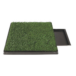 M-Pets Grass Mat Çimli Çekmeceli Köpek Tuvaleti 58x46 Cm - Thumbnail