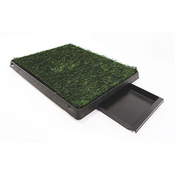 M-Pets Grass Mat Çimli Çekmeceli Köpek Tuvaleti 58x46 Cm - Thumbnail
