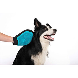 M-Pets Grooming Kedi ve Köpek Tüy Toplama ve Masaj Eldiveni 18x24 Cm - Thumbnail