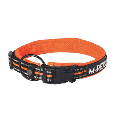 M-Pets Hiking Reflektörlü Köpek Boyun Tasması Turuncu Medium 40-50 Cm 