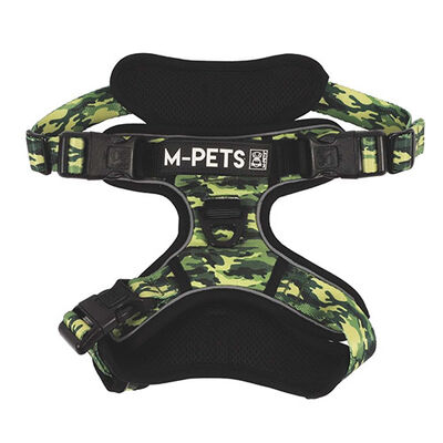 M-Pets Hiking Reflektörlü Köpek Göğüs Tasması Kamuflaj Large 45-95 Cm 