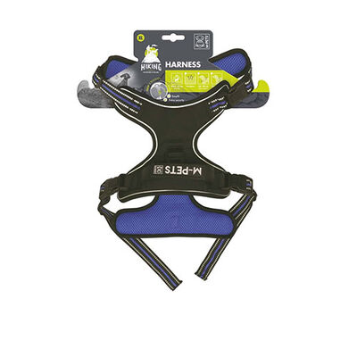 M-Pets Hiking Reflektörlü Köpek Göğüs Tasması Mavi XLarge 50-110 Cm 