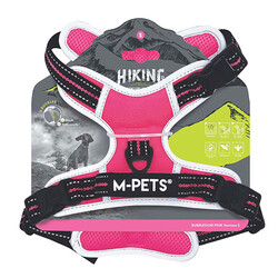 M-Pets - M-Pets Hiking Reflektörlü Köpek Göğüs Tasması Pembe Small 35-60 Cm 