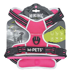 M-Pets - M-Pets Hiking Reflektörlü Köpek Göğüs Tasması Pembe XL 50-110 Cm 
