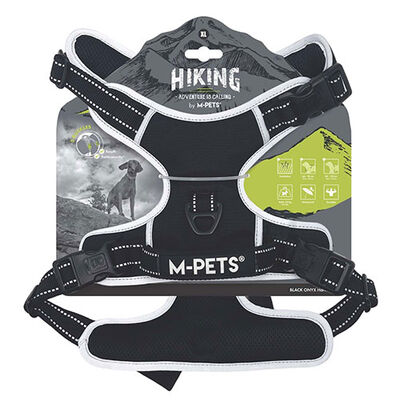 M-Pets Hiking Reflektörlü Köpek Göğüs Tasması Siyah XLarge 50-110 Cm 