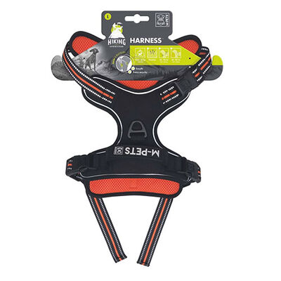 M-Pets Hiking Reflektörlü Köpek Göğüs Tasması Turuncu Large 45-95 Cm 